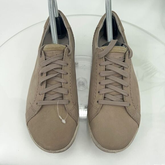 Dansko Women's Leela Sneaker Size 37 6 Taupe Brown Nubuck Comfy Athletic Shoe - Picture 5 of 14